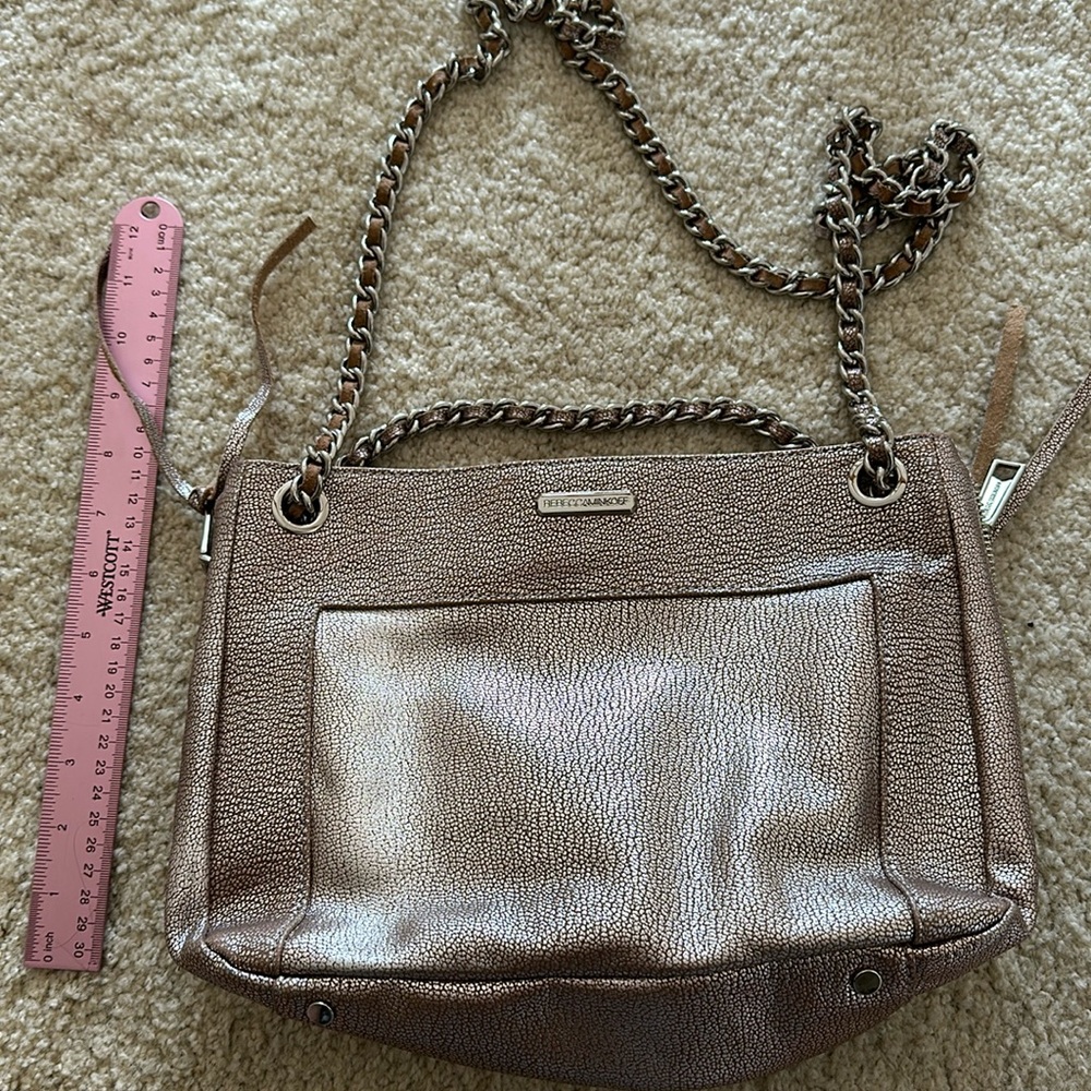 Rebecca Minkoff rose gold purse